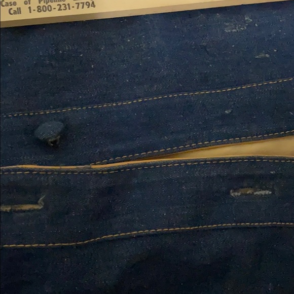 Karen Silton Dress denim leather trim Sz. 9/10 - Picture 9 of 9